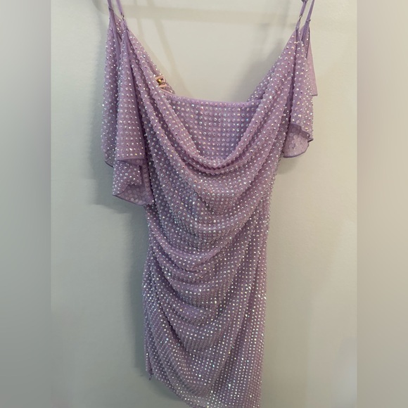 MOVING SALE Oh Polly purple crystal party dress - Picture 2 of 2